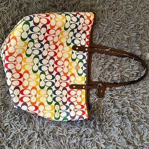 COPY - Rainbow Coach Large Purse OTHER POST HAS NOT BEEN SOLD